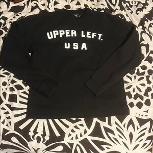 Black Upper Left USA Sweatshirt